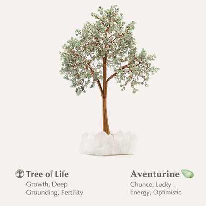 Giftoluck The Manifester Aventurine Crystal Feng Shui Tree