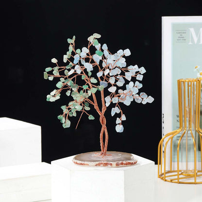 GiftoLuck Natural Crystal Stone Feng Shui Tree