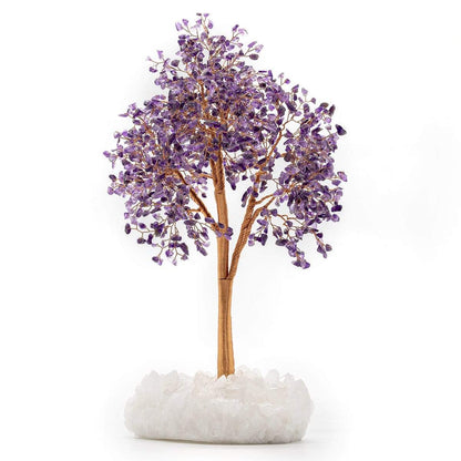 Giftoluck Awaken Intuition Amethyst Stone Feng Shui Tree