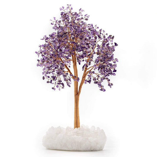 Giftoluck Awaken Intuition Amethyst Stone Feng Shui Tree