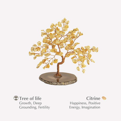 Giftoluck Happiness Evoker Citrine Feng Shui Tree