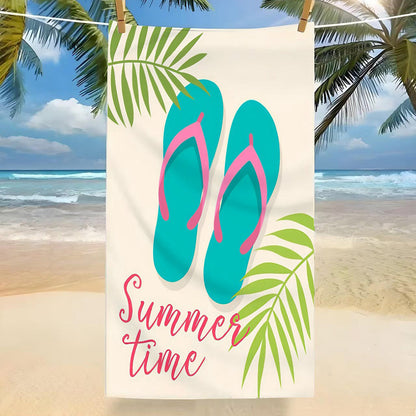 GiftoLuck Tropical Coconut Tree Beach Towel Quick Dry Summer Vacation Travel Bath Towel