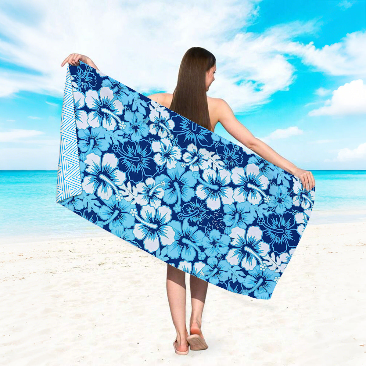 GiftoLuck Quick Dry Beach Towel Must-have Print Towels for Travel Holiday with Mesh Bag