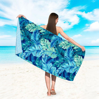 GiftoLuck Quick Dry Beach Towel Must-have Print Towels for Travel Holiday with Mesh Bag