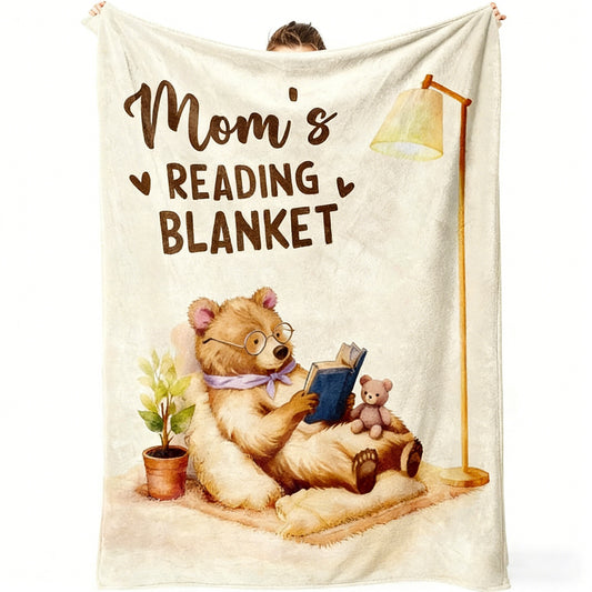 GiftoLuck Mother’s Day Flannel Blanket for Mom – Soft Cozy Throw for Sofa, Bed & Living Room |Best Gift for Mom