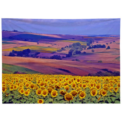 GiftoLuck Super Cozy Rural Oil Painting Style Tapestry, INS Aesthetic Wall Hanging for Bedroom Headboard Background Wall Decor