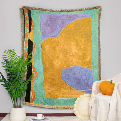 GiftoLuck Merry Christmas Jacquard Tapestry Throw Blanket Sofa Cover X'mas Gift