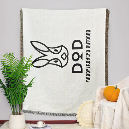 GiftoLuck Forest Park Sunflower Jacquard Woven Picnic Tapestry Sofa Throw Blanket