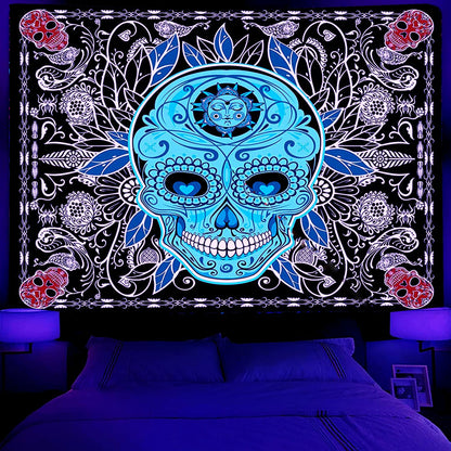 GiftoLuck Love of Star Galaxy Tapestry Purple Light Wall Hanging Cloth, Party Room Background Wall Blanket, Wall Art Tapestry for Living Room & Bedroom Home Decor