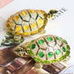 GiftoLuck Longevity Wish Turtle Metal Jewelry Box with Gemstone Accents