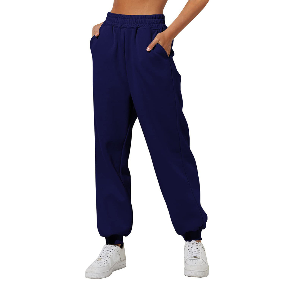 💝Last Day 69% OFF💝Women High Waist Baggy Sweatpants Casual Joggers with Pockets