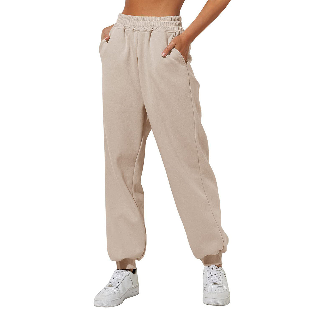 💝Last Day 69% OFF💝Women High Waist Baggy Sweatpants Casual Joggers with Pockets
