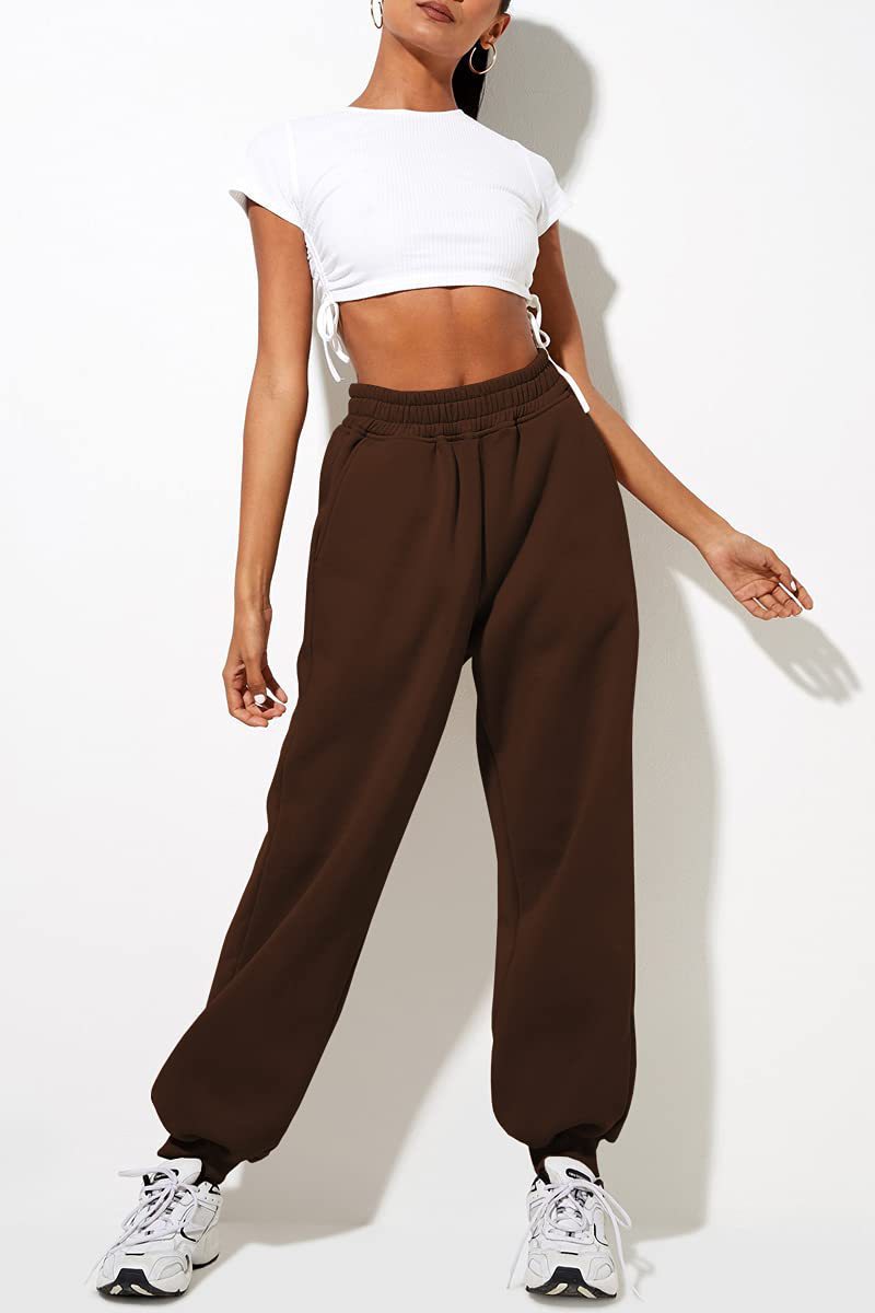💝Last Day 69% OFF💝Women High Waist Baggy Sweatpants Casual Joggers with Pockets