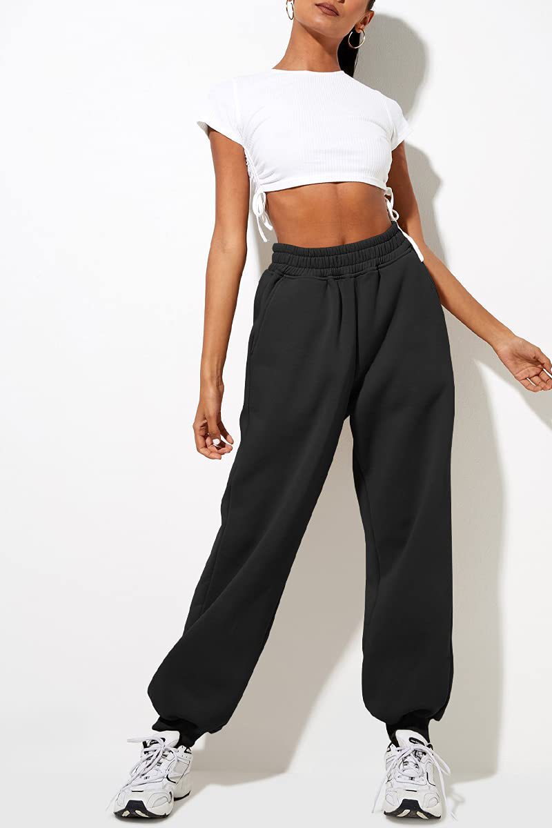 💝Last Day 69% OFF💝Women High Waist Baggy Sweatpants Casual Joggers with Pockets