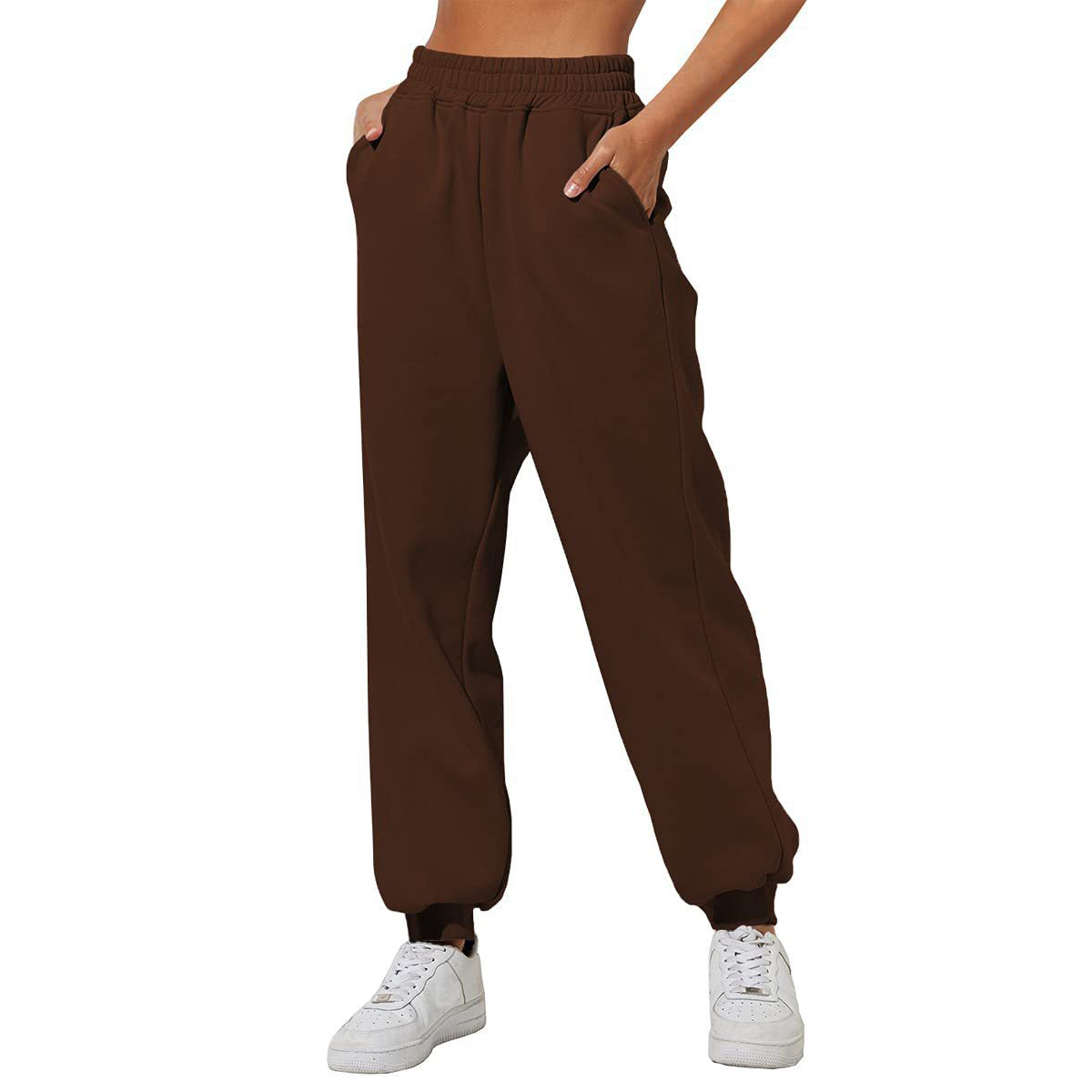 💝Last Day 69% OFF💝Women High Waist Baggy Sweatpants Casual Joggers with Pockets