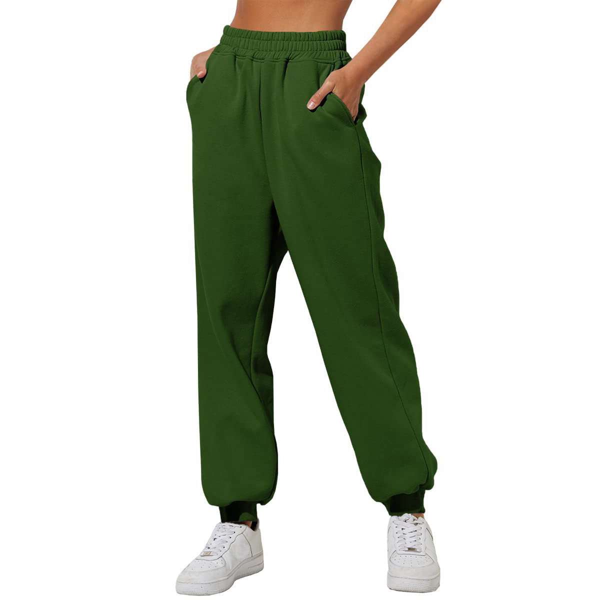 💝Last Day 69% OFF💝Women High Waist Baggy Sweatpants Casual Joggers with Pockets