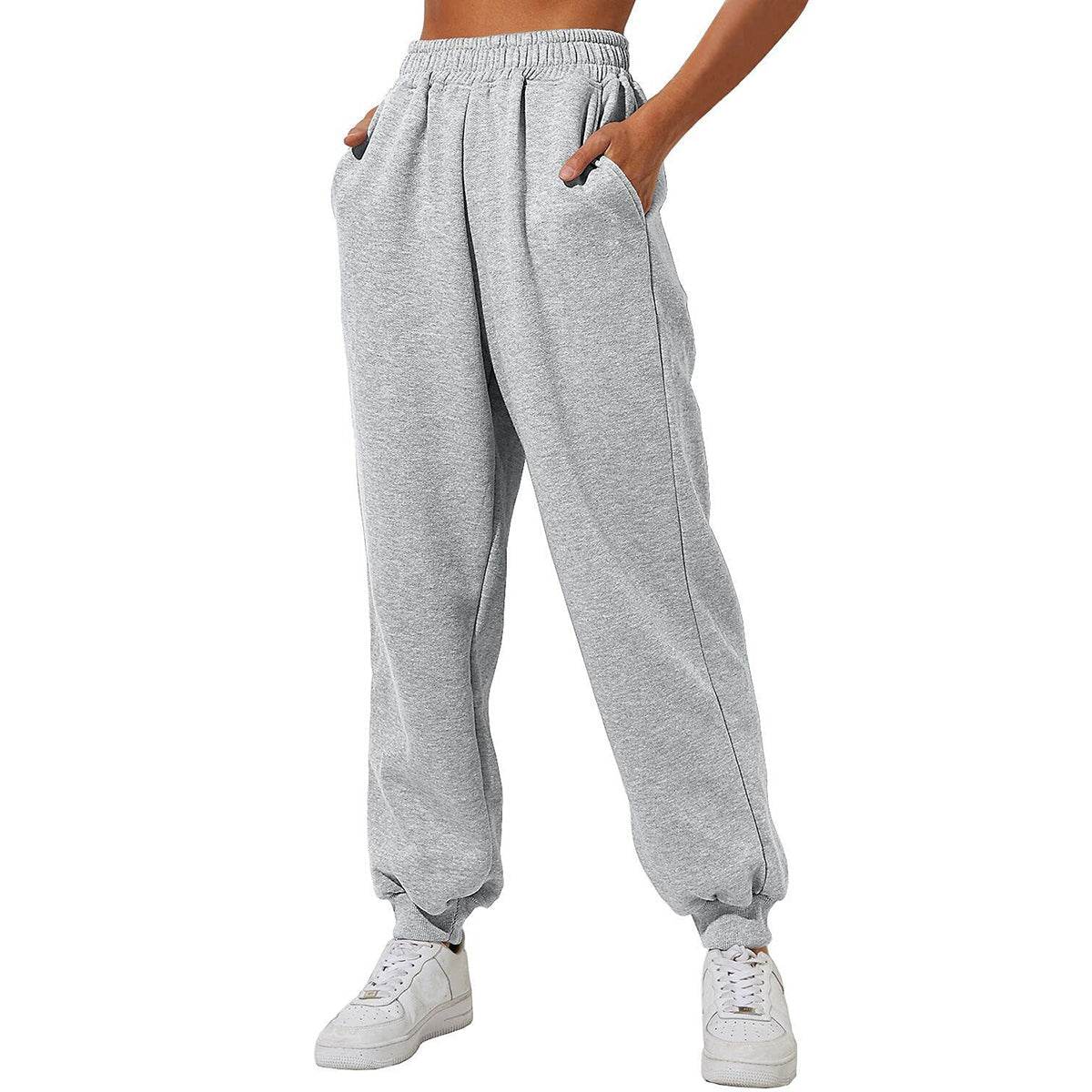 💝Last Day 69% OFF💝Women High Waist Baggy Sweatpants Casual Joggers with Pockets