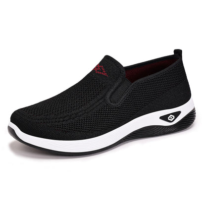 GifitoLuck Women’s Breathable Knit Slip-On Shoes, Lightweight Soft Sole Casual Comfort Loafers, Easy Everyday Walking Gift for Mum or Grandma