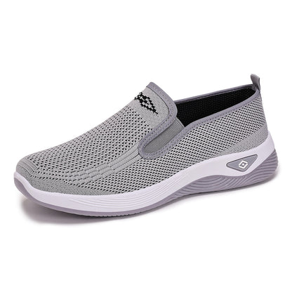 GifitoLuck Women’s Breathable Knit Slip-On Shoes, Lightweight Soft Sole Casual Comfort Loafers, Easy Everyday Walking Gift for Mum or Grandma