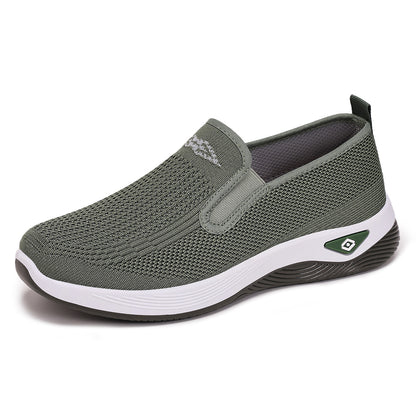 GifitoLuck Women’s Breathable Knit Slip-On Shoes, Lightweight Soft Sole Casual Comfort Loafers, Easy Everyday Walking Gift for Mum or Grandma