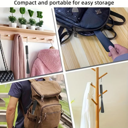 GifitoLuck Adjustable Shoe Horn, Stainless Steel Long Handle Shoehorn with Non-Slip Grip