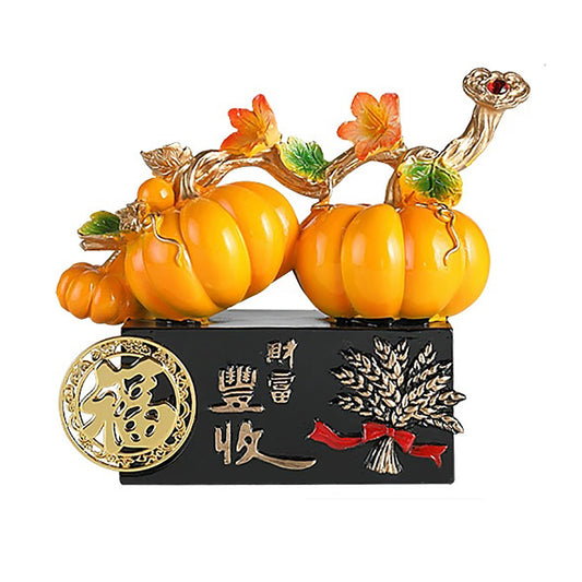 GiftoLuck Wealth and Abundance Wish Exquisite Pumpkin Ornament Gift Choice