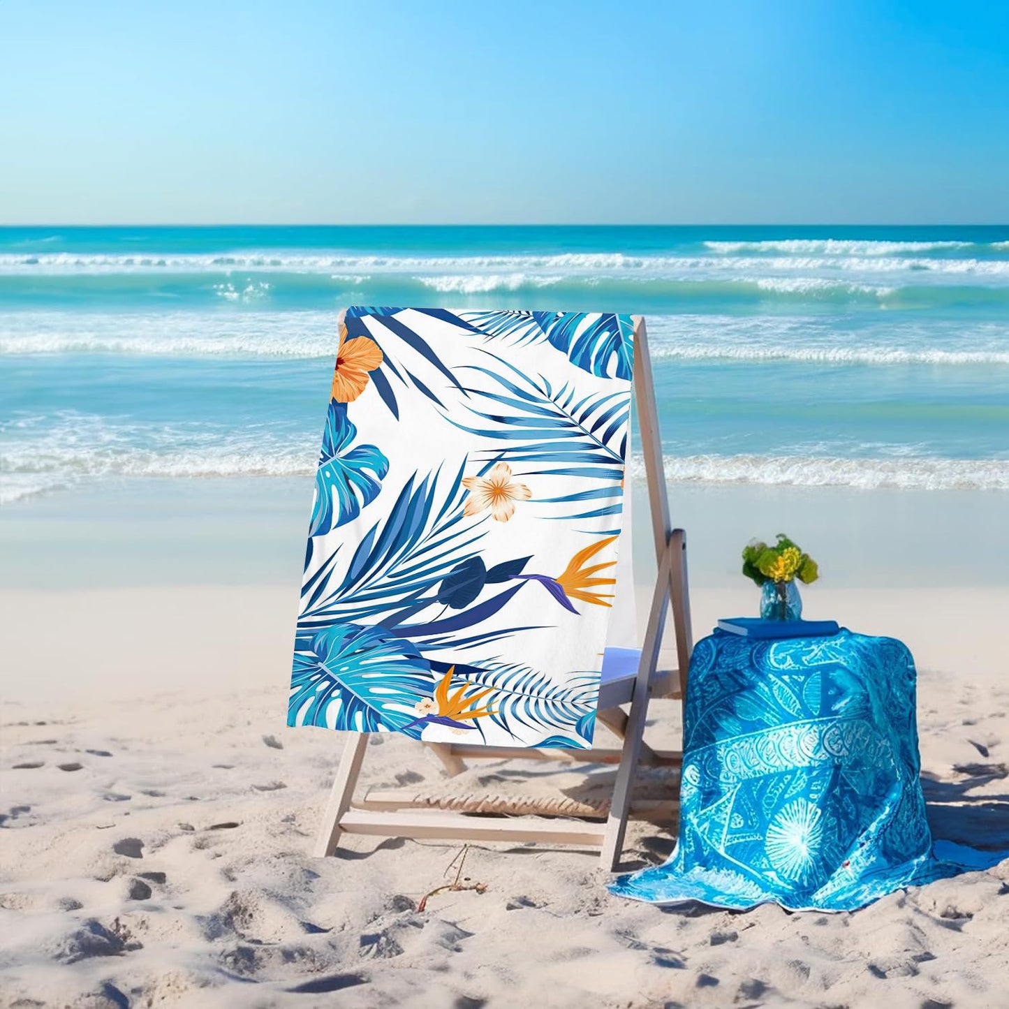 GiftoLuck Ocean World Sand Free Beach Towel Quick Dry Turtle Dolphin Summer Holiday Travel Towel