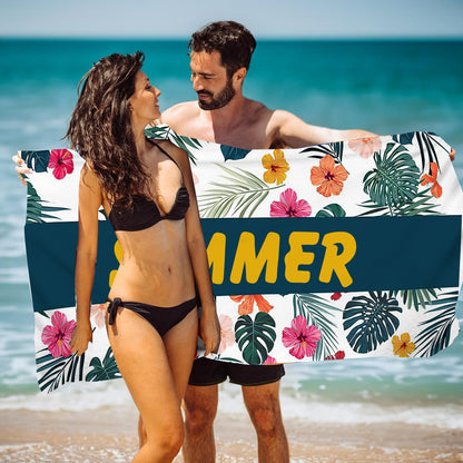 GiftoLuck Ocean World Sand Free Beach Towel Quick Dry Turtle Dolphin Summer Holiday Travel Towel