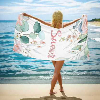 GiftoLuck Ocean World Sand Free Beach Towel Quick Dry Turtle Dolphin Summer Holiday Travel Towel