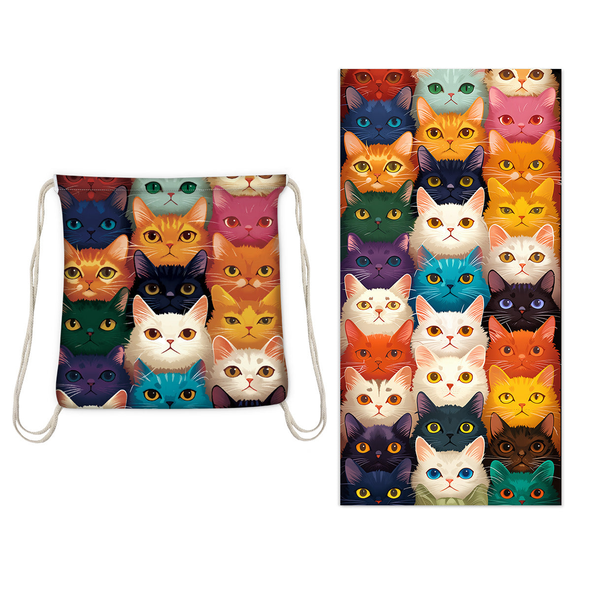 GiftoLuck 2-in-1 Backpack Beach Towel Quick Dry Travel Bag Summer Holiday Swimming Bath Towel