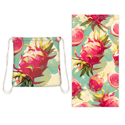 GiftoLuck 2-in-1 Backpack Beach Towel Quick Dry Travel Bag Summer Holiday Swimming Bath Towel