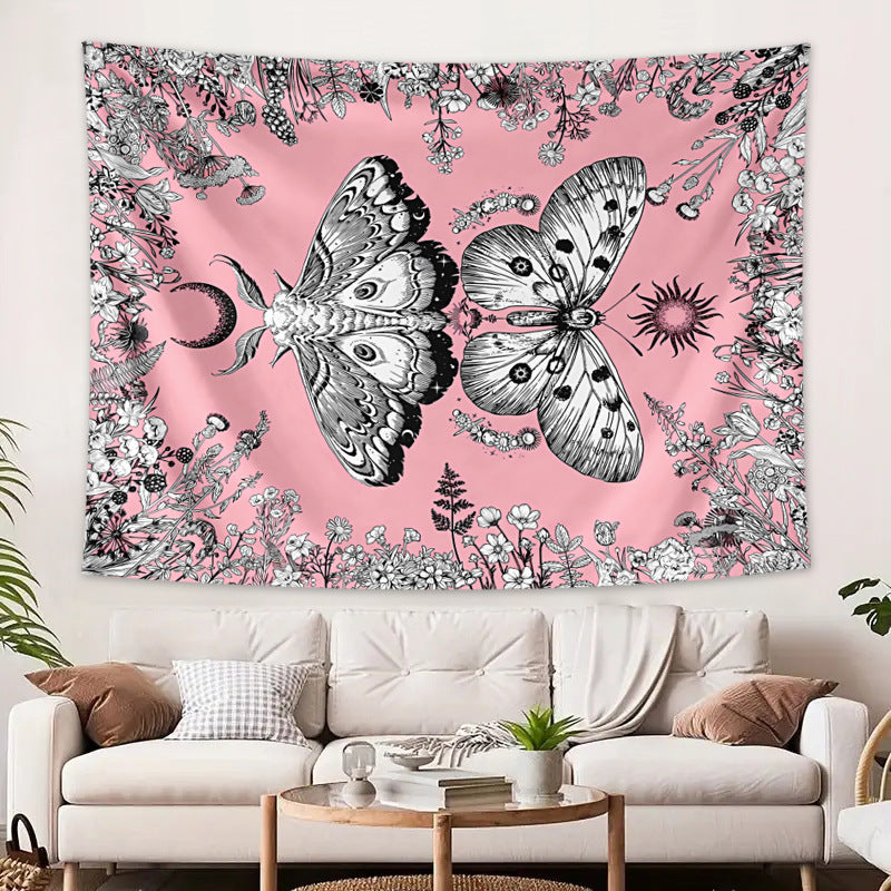 GiftoLuck Fantasy Landscape Tapestry Solar Wind Wall Hanging for Bedroom Decor, Living Room & Garden Party Background Cloth