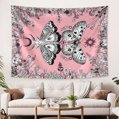 GiftoLuck Fantasy Landscape Tapestry Solar Wind Wall Hanging for Bedroom Decor, Living Room & Garden Party Background Cloth