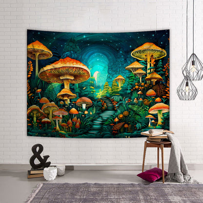 GiftoLuck Fantasy Landscape Tapestry Solar Wind Wall Hanging for Bedroom Decor, Living Room & Garden Party Background Cloth