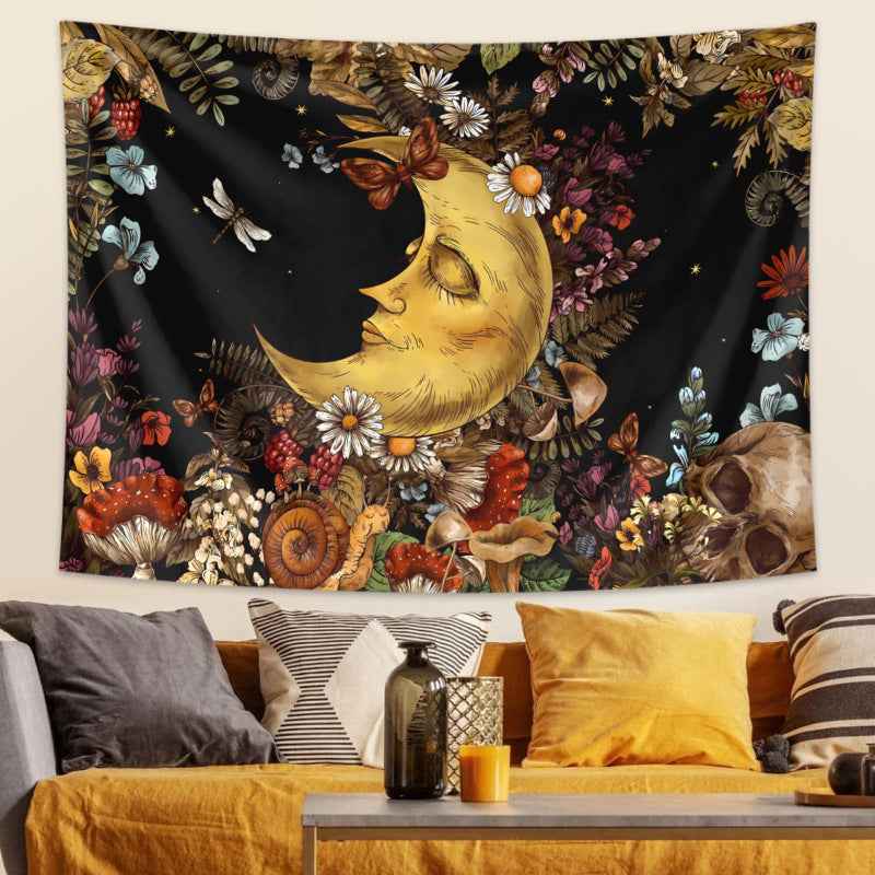 GiftoLuck Fantasy Landscape Tapestry Solar Wind Wall Hanging for Bedroom Decor, Living Room & Garden Party Background Cloth