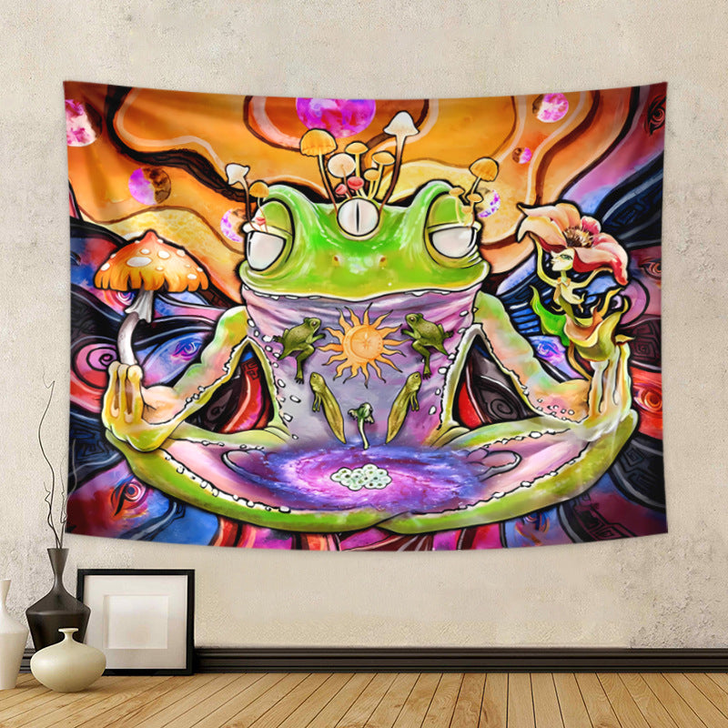 GiftoLuck Fantasy Landscape Tapestry Solar Wind Wall Hanging for Bedroom Decor, Living Room & Garden Party Background Cloth