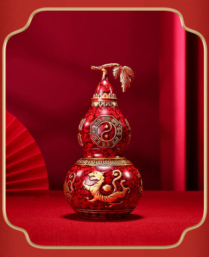 GiftoLuck 4 God Beasts Brass Gourd Home Company Blessing Auspicious Ornaments