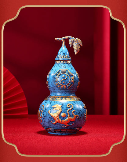 GiftoLuck 4 God Beasts Brass Gourd Home Company Blessing Auspicious Ornaments