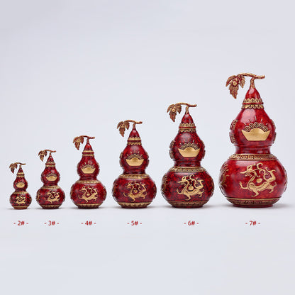 GiftoLuck 4 God Beasts Brass Gourd Home Company Blessing Auspicious Ornaments