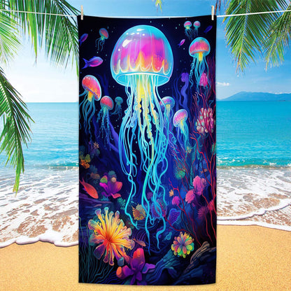 GiftoLuck Turtles Printing Beach Towel Quick Dry Sand Free Microfiber Holiday Travel Towel