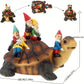 GiftoLuck Whimsical Gnome Turtle Statue Longevity Wish Gift