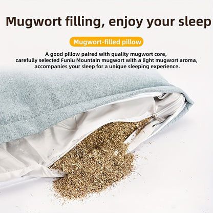 GifitoLuck Cervical Buckwheat Pillow, Detachable Ergonomic Cooling Pillow with Embroidered Cover, Breathable Neck Support Cushion, Thoughtful Sleep Gift for Mum, Nan or Partner