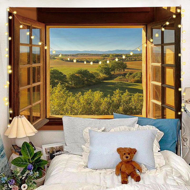 GiftoLuck INS Style Tapestry, Super Healing Ambient Background Cloth, High-End Aesthetic Wall Hanging for Bedroom & Headboard Decor, Elegant Room Decoration Wall Cloth
