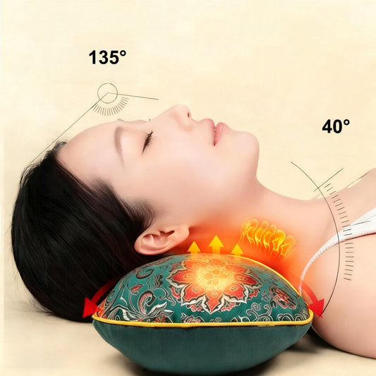 GifitoLuck Mugwort Pillow for Sleep, Ergonomic Herbal Pillow with Natural Mugwort Filling, Breathable Cooling Comfort, Thoughtful Wellbeing Gift for Mum, Nan or Partner