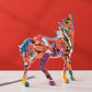 GiftoLuck Get-Rich-Now Horse Resin Fengshui Ornaments for Wealth, Luck, and Home Decor