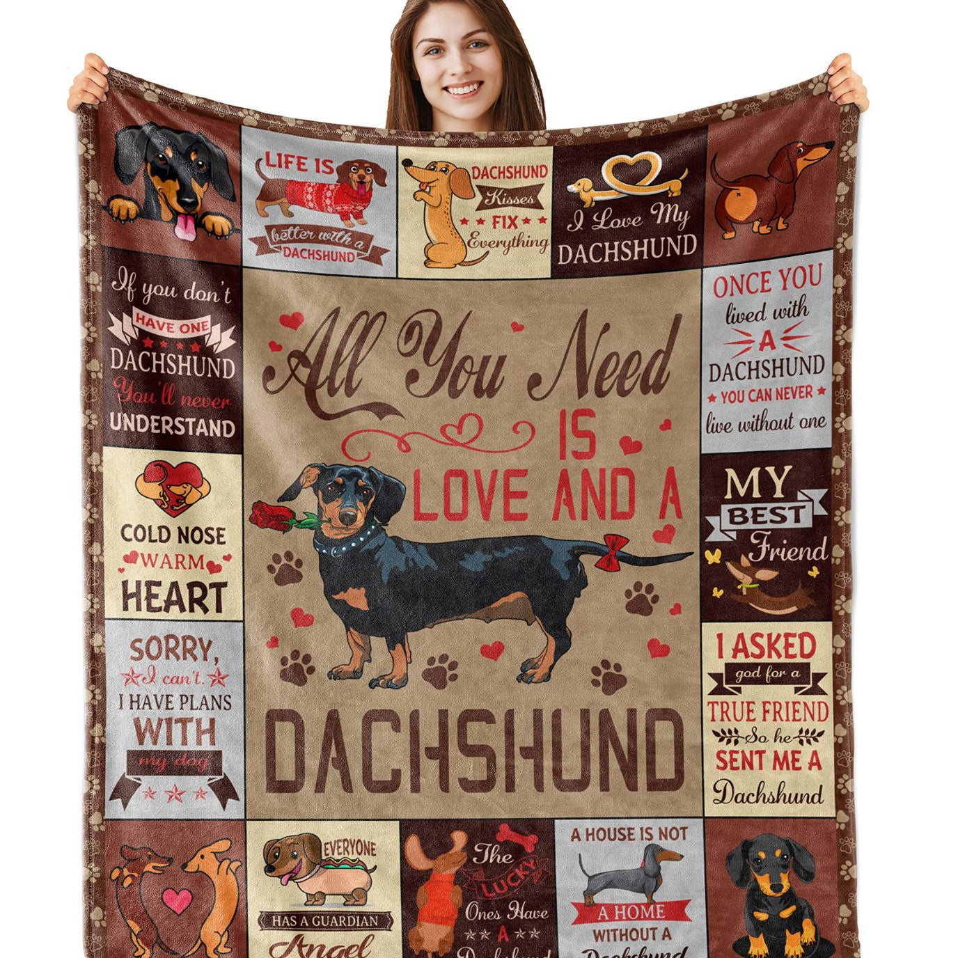 GiftoLuck “Home Is Where My Plants Are” Flannel Blanket for Mom Cozy Plant Lover Throw for Sofa, Bed & Living Room