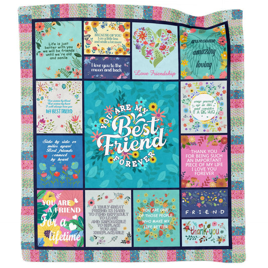 GiftoLuck “Best Granddaughter Ever” Flannel Blanket Soft Cozy Throw for Sofa, Bed & Living Room