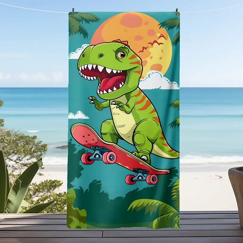 GiftoLuck Tiger Animal Print Quick Dry Beach Towel Summer Holiday Travel Bath Towel