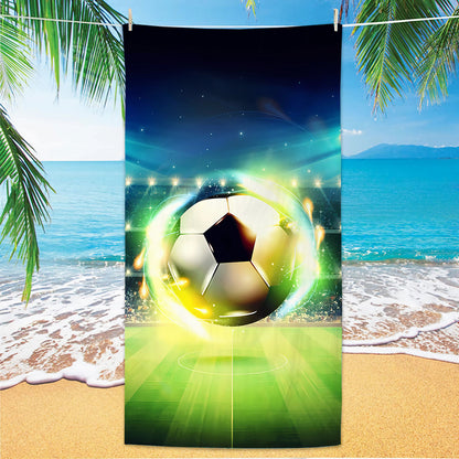 GiftoLuck 2026 Soccer World Cup Beach Towel Quick Dry Microfiber Sand Free Summer Travel Towel