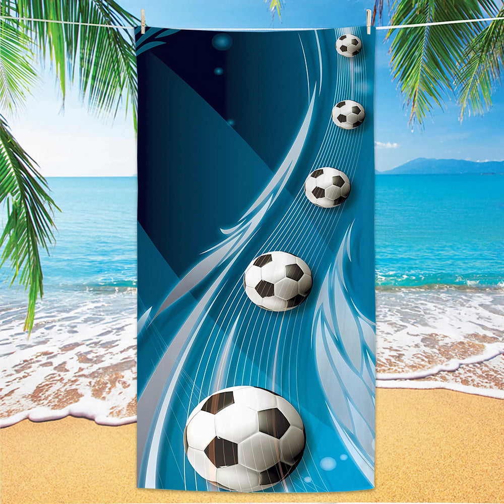 GiftoLuck 2026 Soccer World Cup Beach Towel Quick Dry Microfiber Sand Free Summer Travel Towel